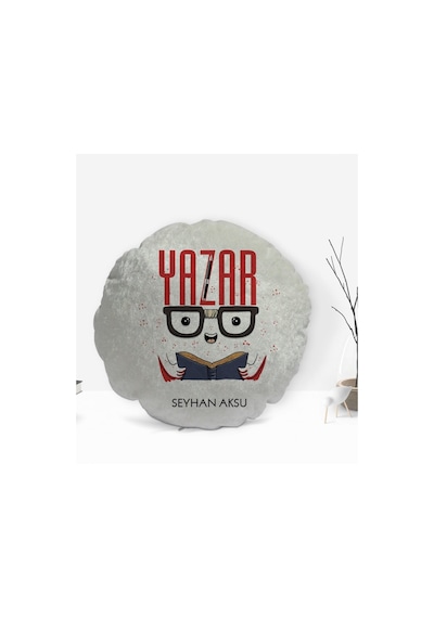 Kişiye Özel Isimli Yazar Tasarımlı Dekoratif Kırlent Yastık-1