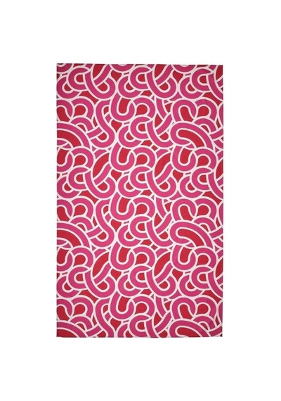 Ikea Sötrönn Masa Örtüsü 145 X 240 Cm Beyaz - Pembe - Kırmızı Çok Renkli