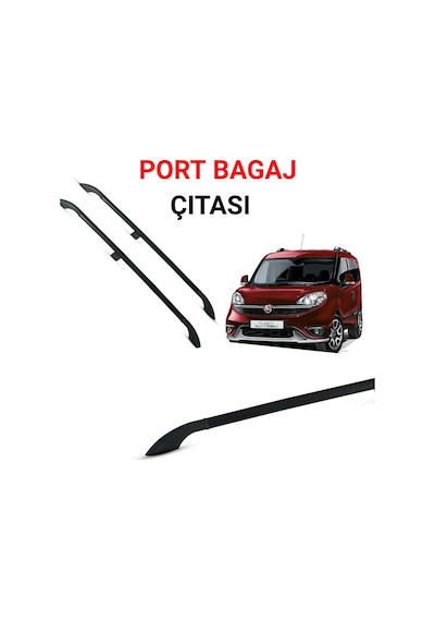 Doblo Uzun Şasi Maxi Portbagaj Tavan Çitası Siyah 2016 2017 2018