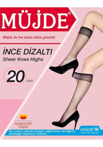 12'Li Müjde Dizaltı Pantolon Çorabı 20 Denye