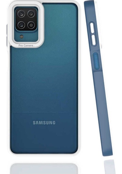 Galaxy A12 Kılıf Zore Mima Kapak Lacivert