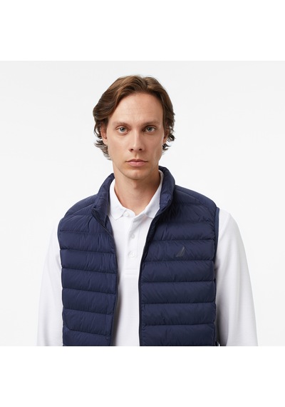Nautica Erkek Lacivert Su İtici Özellikli Yelek Desenli J57037t Lacivert