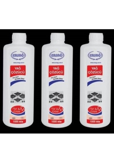 Ersağ 3x1000ml Yağ Çözücü Doğal Ürün 3x1 Yağ 769974115263