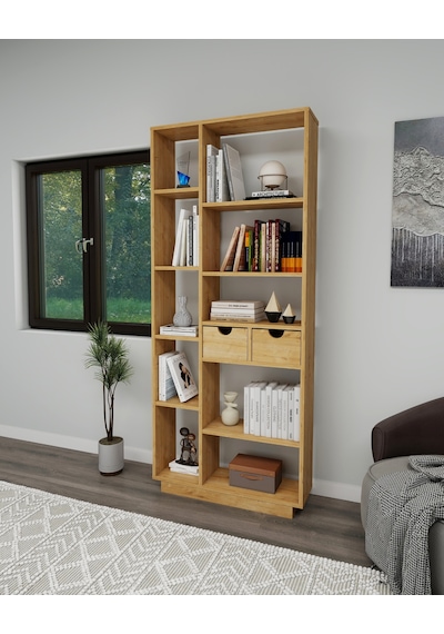 Arnetti Luma 10 Raflı Dolaplı Kitaplık Safirmeşe