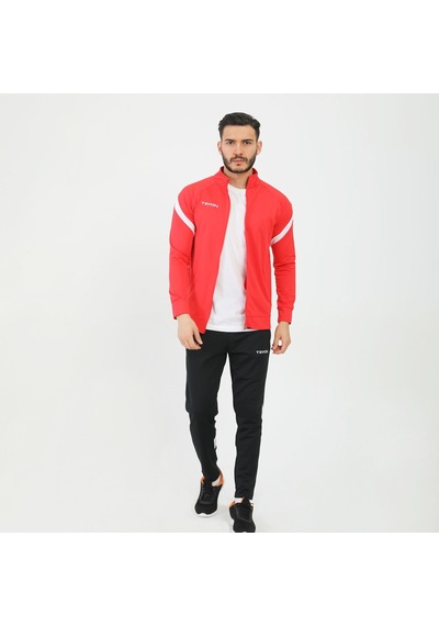Tryon Kırmızı - Beyaz Erkek Futbol Kamp Sweat Kamp Eşofman Evo Pr 001