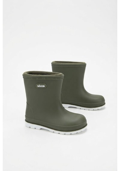 Vicco Haki Mellow Yumuşak Rahat İçi Polar Erkek Çocuk Yağmur Çizmesi 946.p26k.230