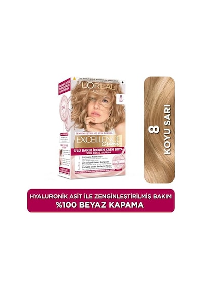 L Oréal Paris Excellence Creme 8 Koyu Sarı Saç Boyası
