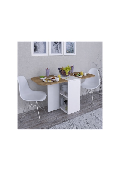 Oval Masa Çok Amaçlı Açılır Katlanır Yemek Masası Mdf Kahverengi Oval Masa Çok Amaçlı Açılır Katlanır Yemek Masası Mdf Kahverengi
