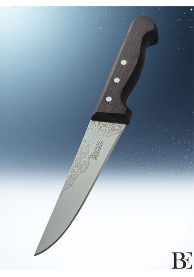 Beknife Bemiral Bıçak No.1 14 Cm 10121.14 Wenge Saplı İşlemeli Kasap Bıçağı 36mm X 140mm X 3mm