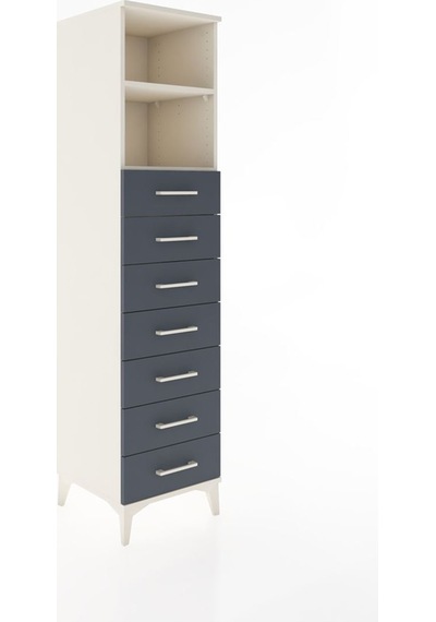 Hyperion Dolap 2 Raflı 7 Çekmeceli 44x44x182 Aytaşı-antrasit Aytaşı Hyperion Dolap 2 Raflı 7 Çekmeceli 44x44x182 Aytaşı-antrasit Aytaşı