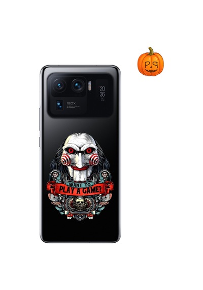 Dali Design Xiaomi Mi 11 Pro Uyumlu Şeffaf Kılıf Horror 7 Tasarımlı