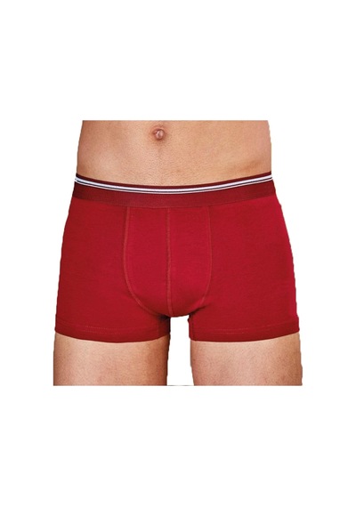 Hepsine Rakip 3 Lü Berrak Erkek Likralı Boxer Külot 1097 Bordo