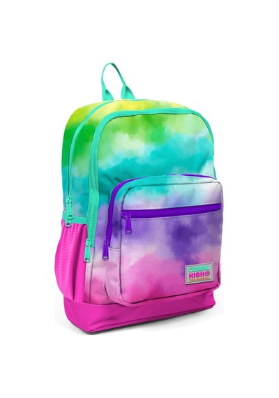Coral High Kids Renkli Batik Desenli Dört Bölmeli Usb'li Okul Sırt Çantası 23839