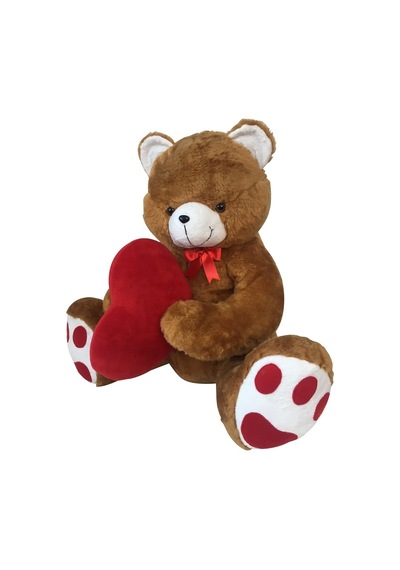 Utangaç Aşık Ayı Kahve Peluş 70 Cm