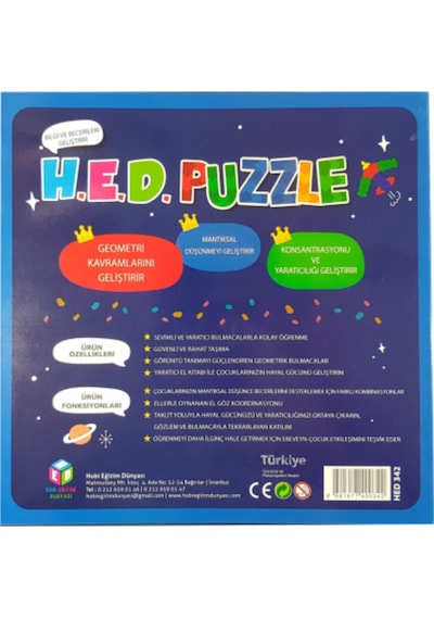 Hobi Hed Puzzle Oyunu Sayı Hayvan Nesne Oluşturma. Yaratıcı Puzzl