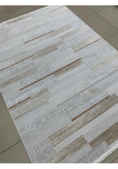 Padişah Halı Eternity 79817 020 Serisi Akrilik Salon Oturma Odası Halısı Krem - Kahve