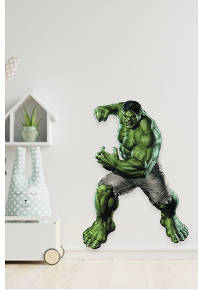 Avengers Hulk Çocuk Odası Duvar Kağıdı Aksesuarları Süsü Duvar Sticker 40x60 Cm