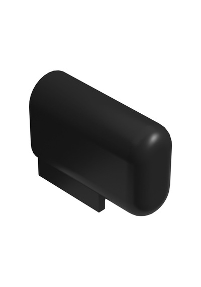 Cateksss 25x50 Mm Elips İki Ayaklı Izgara Pabuç Siyah - 32 Li Paket