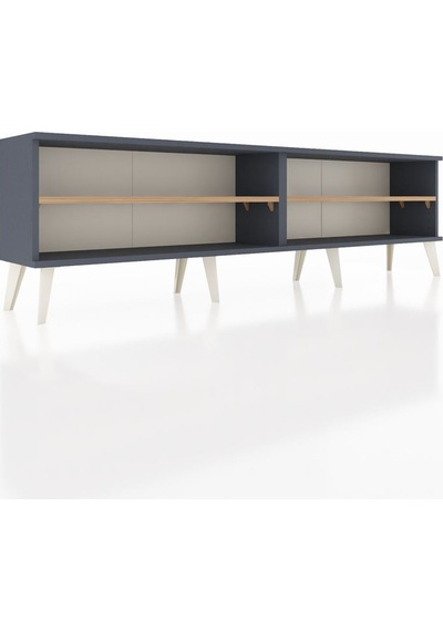 Arges Tv Ünitesi 2 Raflı 176x30x51 Antrasit-antrasit/çam Antrasıt/atlas Çam Arges Tv Ünitesi 2 Raflı 176x30x51 Antrasit-antrasit/çam Antrasıt/atlas Çam