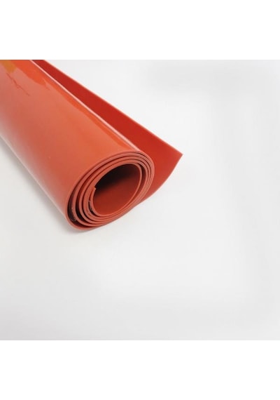 Silikon Levha Kırmızı 1 Mm En: 1 Mt Boy: 1 Mt
