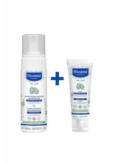 Mustela Saç Pullanmalarına Karşı Bebek Bakım Seti Cradle Cap 40 Ml + Foam 150 Ml