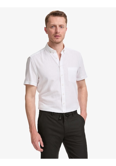 Pierre Cardin Erkek Beyaz Gömlek Kısa Kollu 50325340-vr013