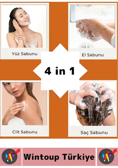 Katısabun %100 Doğal Bitkisel El Yüz Saç Vücut Cilt İçin Organik Nar Sabunu 120 Gram 5 Adet Karışık
