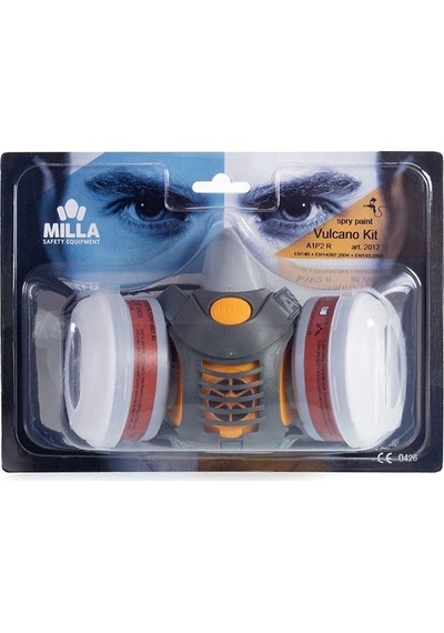 Milla Spry Maske Kiti Yarım Yüz Maskesi A1p2 Filitre