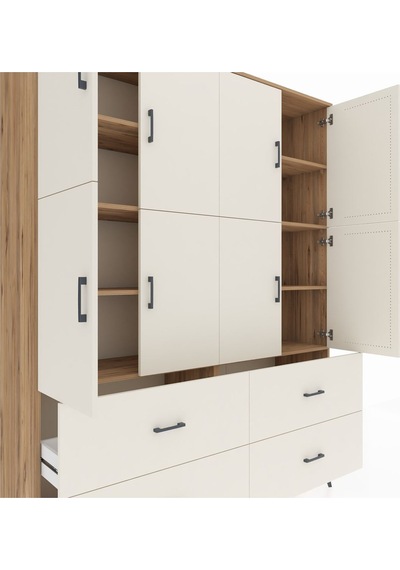 Hyperion Gardrop 8 Raflı 4 Çekmeceli 8 Kapaklı 176x44x221 Çam-aytaşı Aytaşı Hyperion Gardrop 8 Raflı 4 Çekmeceli 8 Kapaklı 176x44x221 Çam-aytaşı Aytaşı