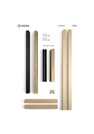 System Mobilya Kulbu Mat Altın Renk 832mm Kulp Sy1700 0832 Bb Çok Renkli