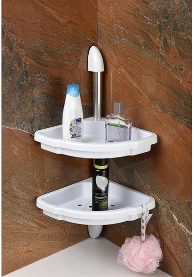 Zhlhome 2li Lüx Banyo Köşelik Banyo Düzenleyici Beyaz