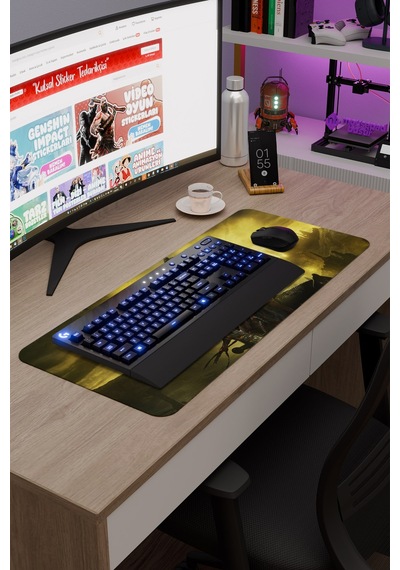 Dark Souls Kaymaz Dikişli Kauçuk Oyuncu Mousepad V3 - 70x30 Xl Gaming Mouse Pad Fare Altlığı