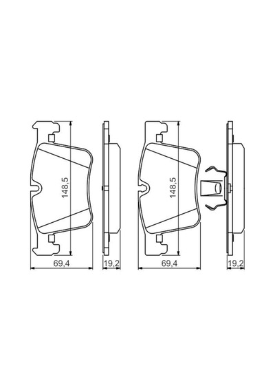 Bmw 3 F30 325D 2.0 2013-2022 Bosch Ön Balata