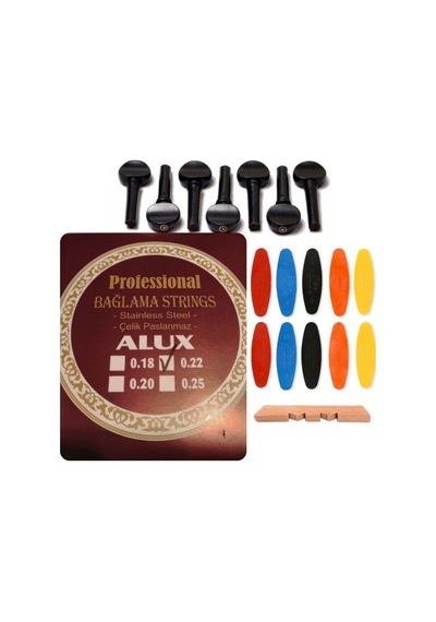 Alux 0.22 Çelik Abanoz Burgu Tezene Eşik 4'Lü Set