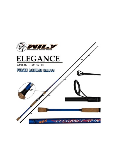 Elegance 240 Cm 10-40g Atarlı Karbon Spin Olta Kamışı