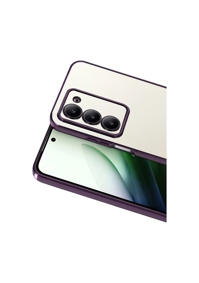 Xiaomi Redmi 15 4g Razer Lensli Silikon - Mor 0.2M-Çok Renkli