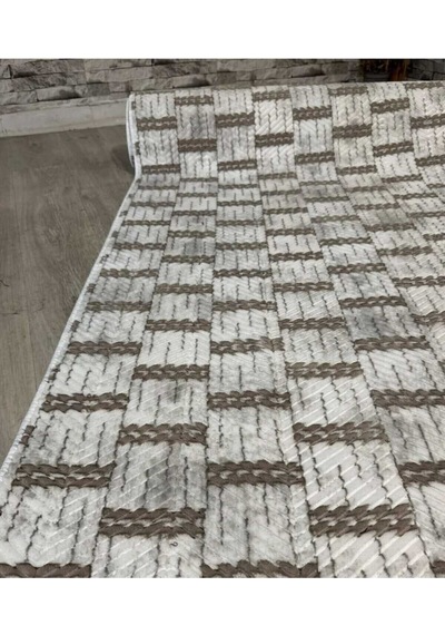 Nesrin Kaymaz Jel Taban Modern Kesme Yolluk Leke Tutmaz Salon Mutfak Koridor Halisi Kahverengi