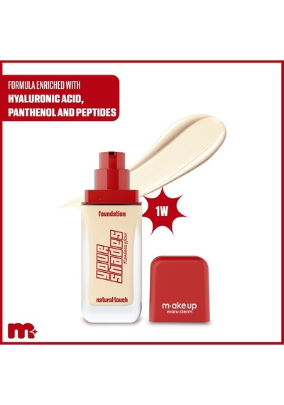 Make Up Maruderm Pürüzsüz Görünüm Sağlayan Yarı Mat Bitişli Uzun Süre Kalıcı Fondöten 1w 30 Ml Çok Renkli