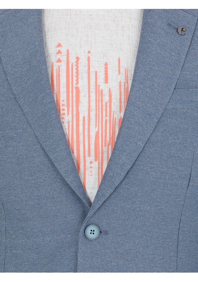 Cacharel Mavi Slim Fit Ceket
