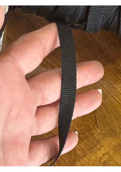 Siyah Biye Şerit En 1 Cm 1 Metre