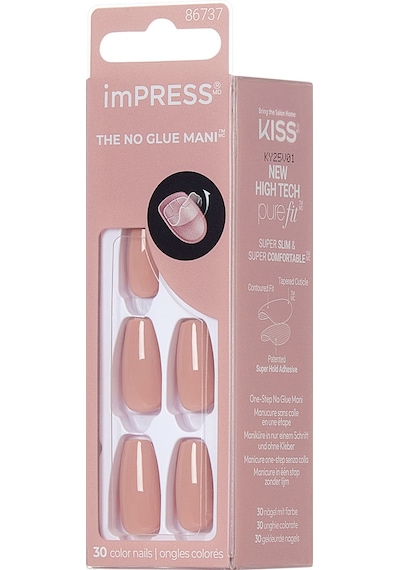 İmpress Color Kendinden Yapışkanlı Takma Tırnak Uzun Nude Kiremit
