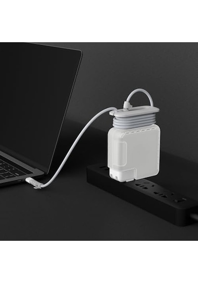 Macbook Şarj Adaptör Kılıfı 60w Magsafe 1-2 61w 67w Usb-c Uyumlu A1708 A1989 A2159 A2338 A2442 A2779 Sert Koruyucu Adaptör Kapak Kablo Düzenleyici Şeffaf