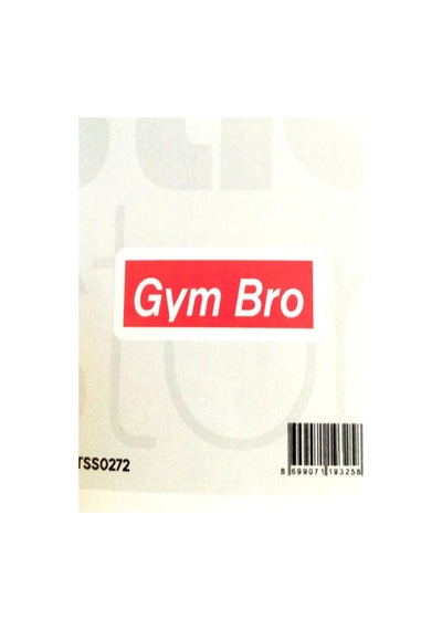 The Sticker Story Gym Bro Tss0272 Kişileştirme Stickerı - 2 Adet