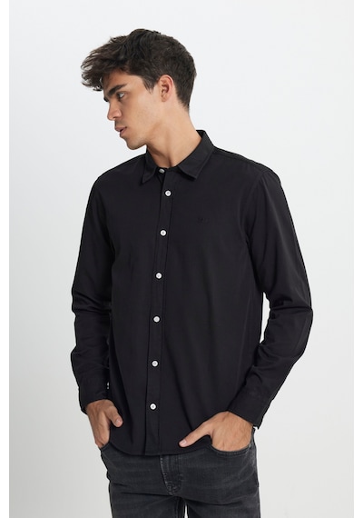 Lee Regular Fit Normal Kesim %100 Pamuk Siyah Gömlek LL37BM001 Siyah