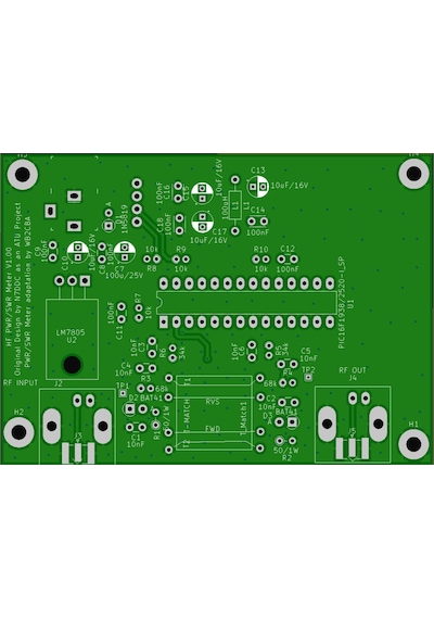 Swr-Watt Metre Qrp Power Swr Meter Frankenmeter Hf Devre Kartı