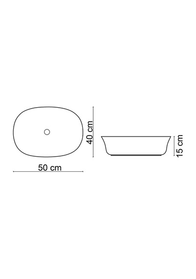 Eh-4600 Tezgah Üstü Lavabo Beyaz Renkli