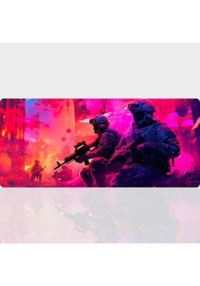 90x40 Cm Desenli Oyuncu Gaming Mouse Pad Kaymaz Kauçuk Taban Fare Altlığı Xxl Neonstrike Serisi 02