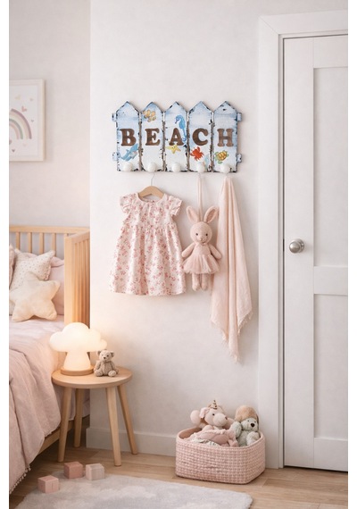 Ev Dekorasyon Askılık Çocuk Bebek Odası Deniz Temalı Mavi - 635469764 Mavi