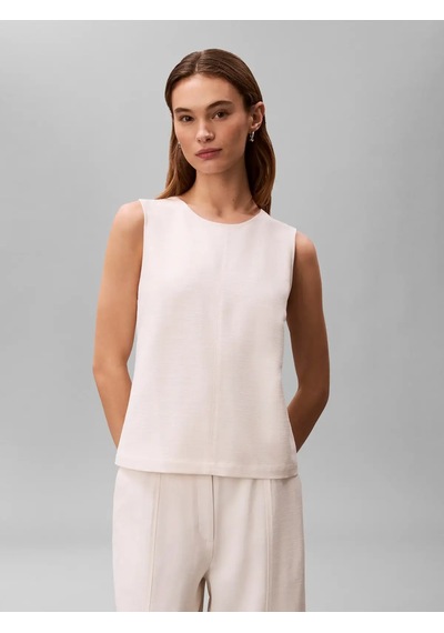 Calvin Klein Heavy Textured Sl To, Yas, 4 Bej Kadın Bluz