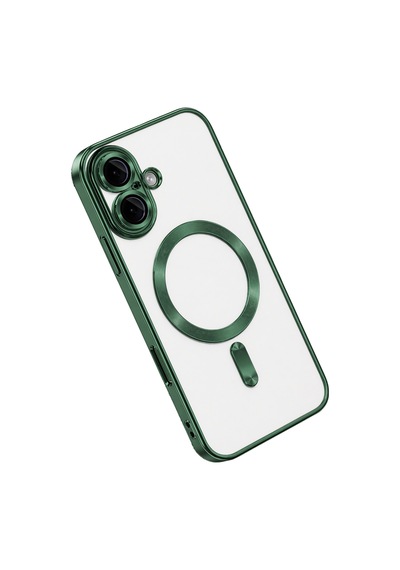 Gldısptm Newface Apple Uyumlu iPhone 16 Kılıf Kross Magneticsafe Kapak - Koyu Yeşil